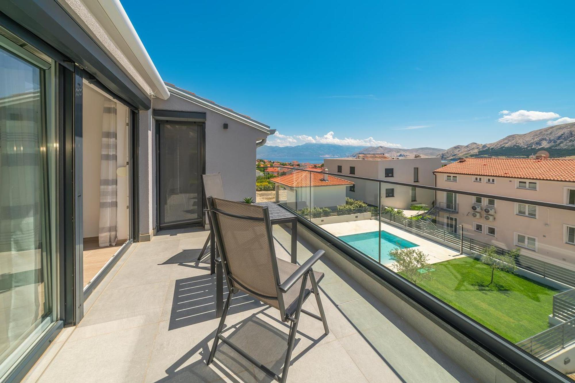 Poolside Apartments Anabella Baška Esterno foto