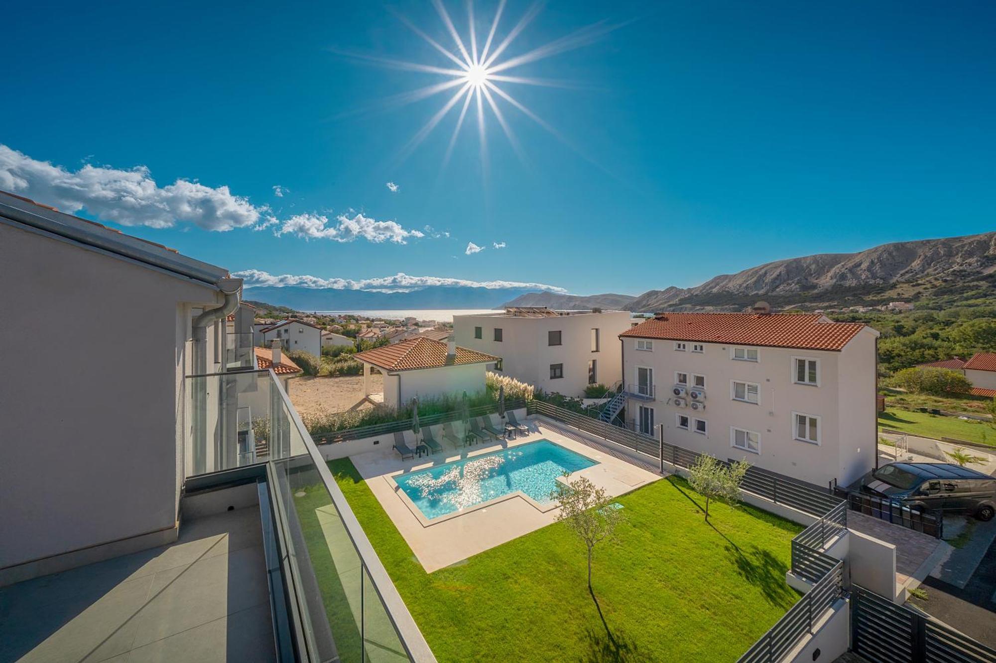 Poolside Apartments Anabella Baška Esterno foto