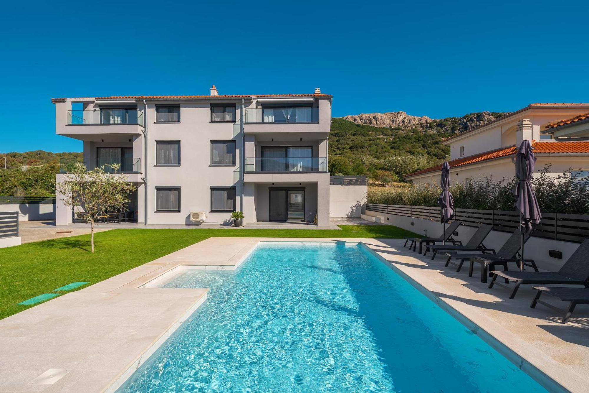 Poolside Apartments Anabella Baška Esterno foto