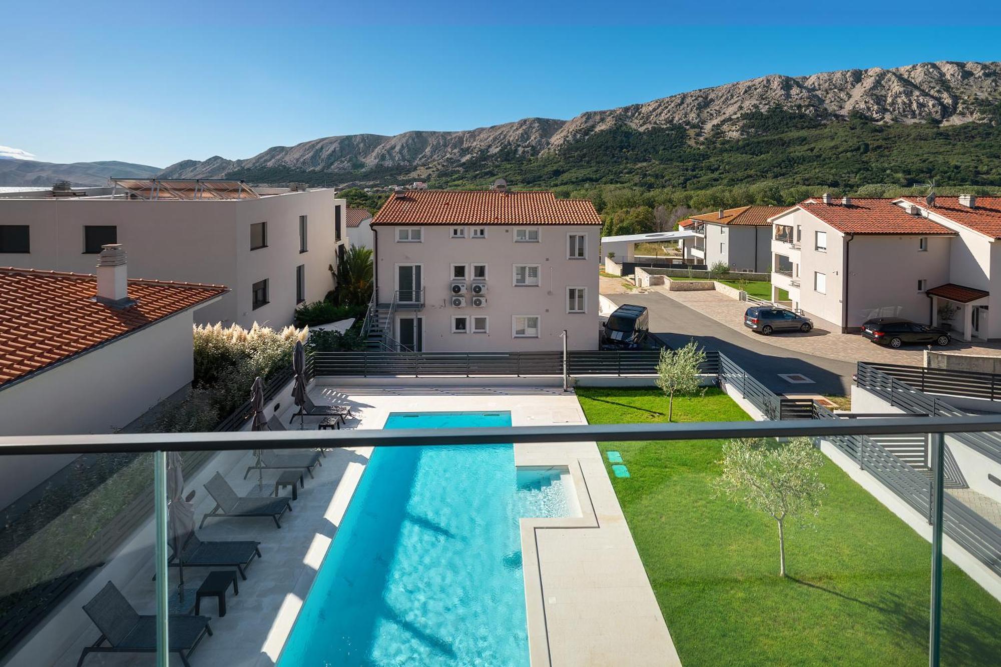 Poolside Apartments Anabella Baška Esterno foto