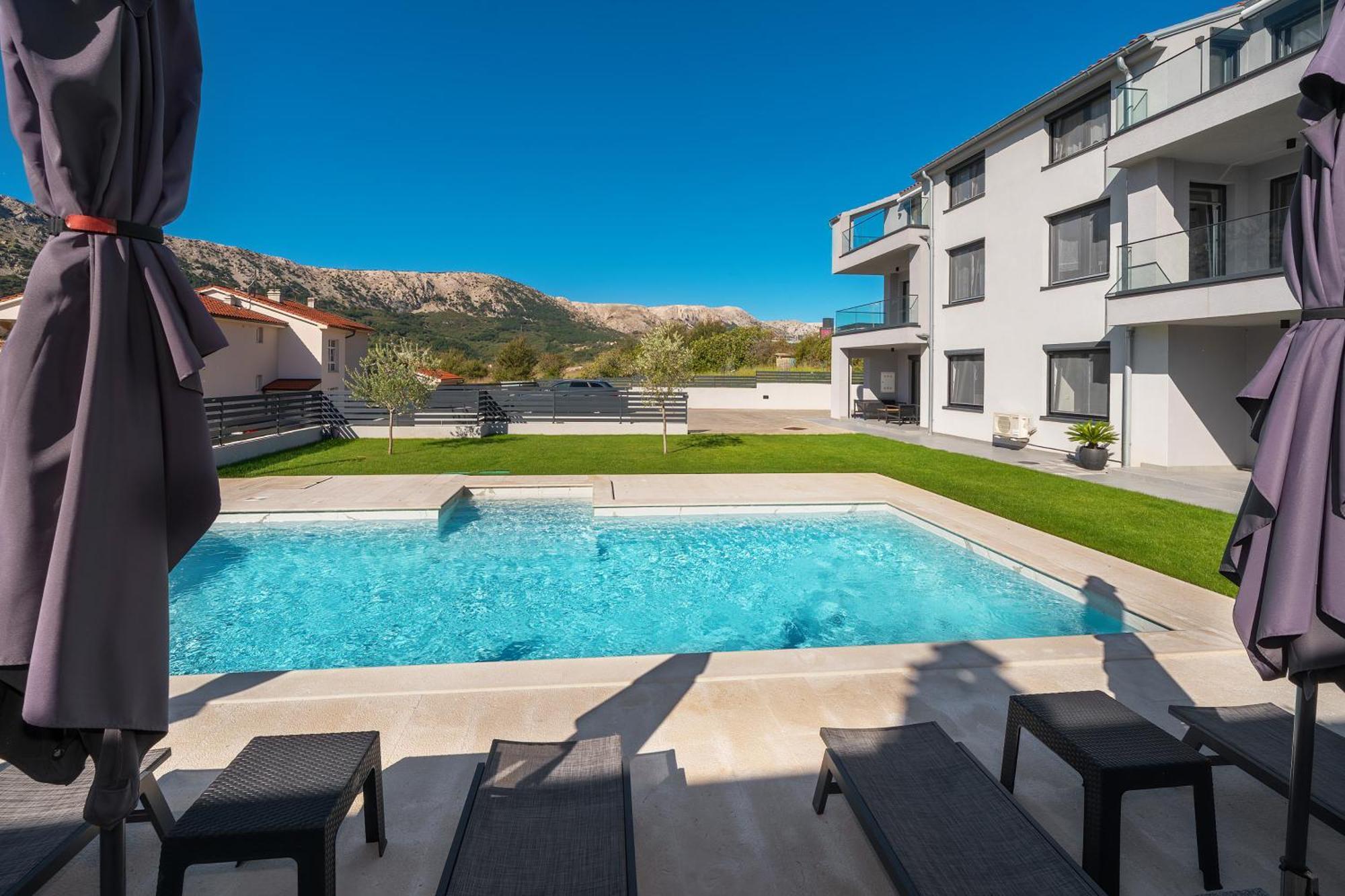 Poolside Apartments Anabella Baška Esterno foto